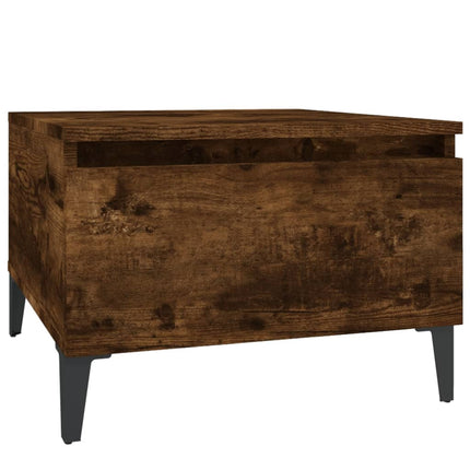 sideborde 2 stk. 50x46x35 cm konstrueret træ røget egetræsfarve