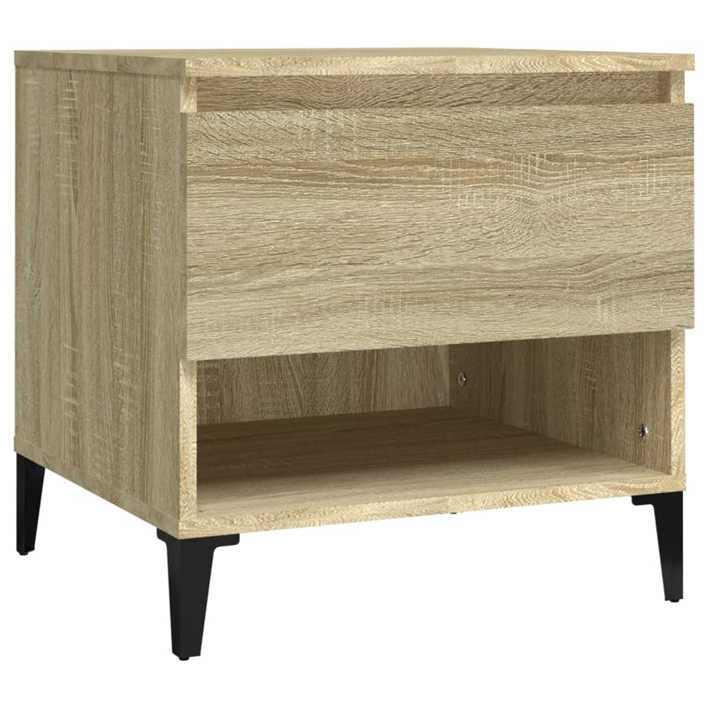 sidebord 50x46x50 cm konstrueret træ sonoma-eg