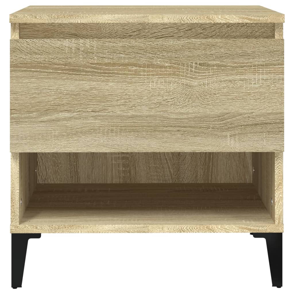 sidebord 50x46x50 cm konstrueret træ sonoma-eg