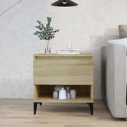 sidebord 50x46x50 cm konstrueret træ sonoma-eg