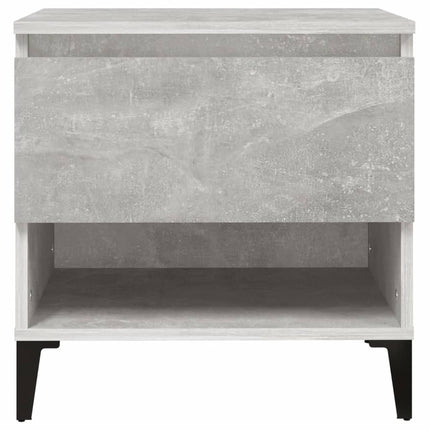 sidebord 50x46x50 cm konstrueret træ betongrå