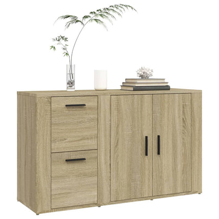 skænk 100x33x59,5 cm konstrueret træ sonoma-eg