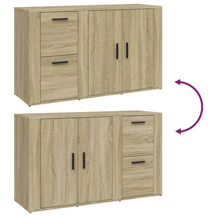 skænk 100x33x59,5 cm konstrueret træ sonoma-eg