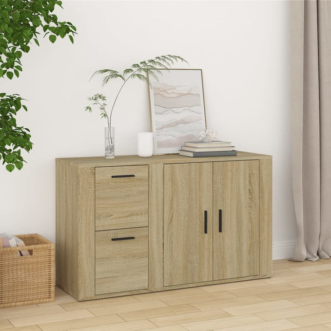 skænk 100x33x59,5 cm konstrueret træ sonoma-eg