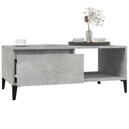 sofabord 90x50x36,5 cm konstrueret træ betongrå