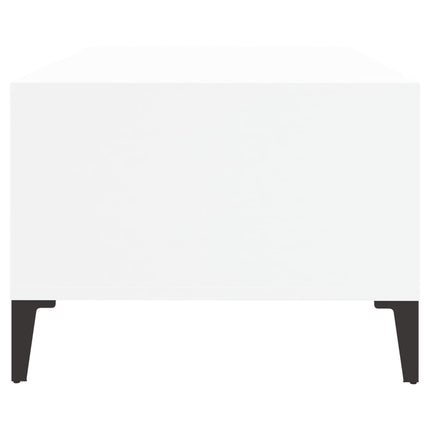 sofabord 90x50x36,5 cm konstrueret træ hvid