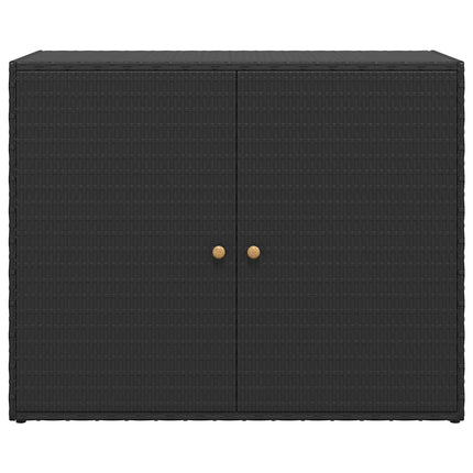 haveskab sort 100x55,5x80 cm polyrattan
