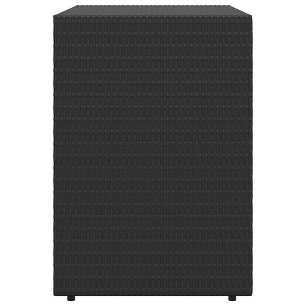 haveskab sort 100x55,5x80 cm polyrattan