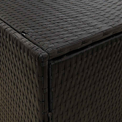 haveskab sort 100x55,5x80 cm polyrattan