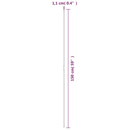 plantespyd til haven 30 stk. 150 cm stål grøn