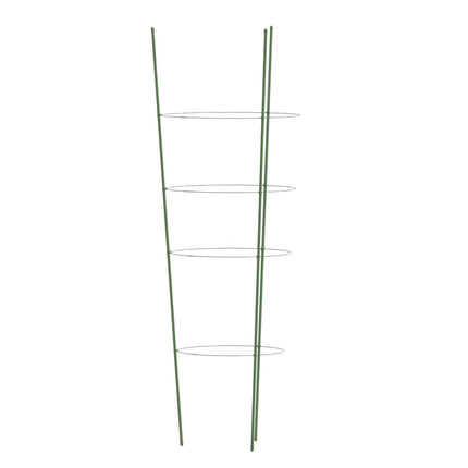 plantestativ med 4 ringe 5 stk. 90 cm stål grøn