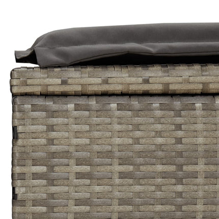 2-personers solseng foldbart tag 213x118x97 cm polyrattan grå