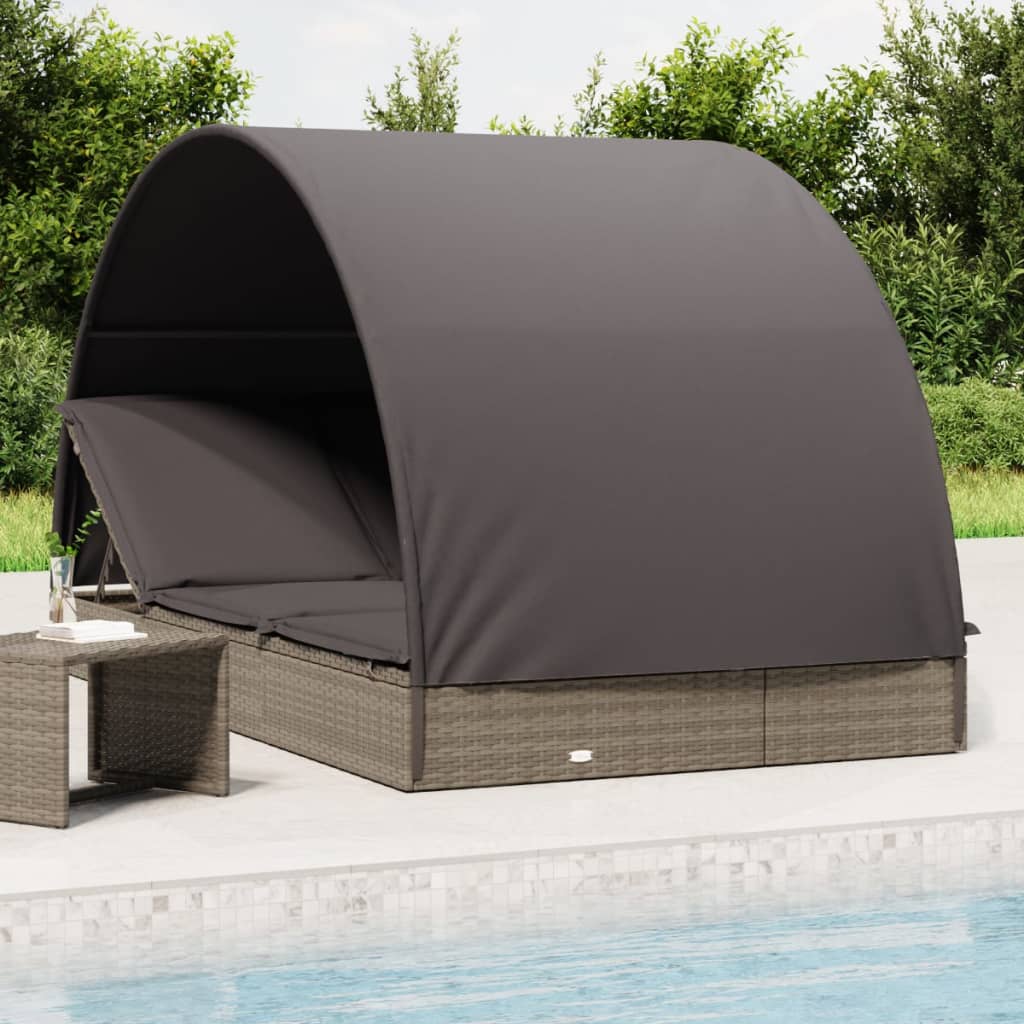 2-personers soleng rundt tag 211x112x140 cm polyrattan gr