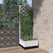 plantekasse med espalier 40x40x121,5 cm PP hvid