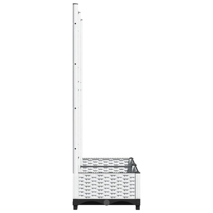 plantekasse med espalier 80x40x121,5 cm PP hvid