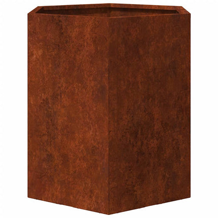 plantekasse 40x40x45 cm cortenstål rustfarvet