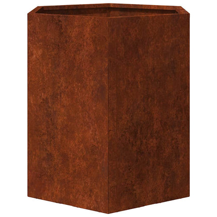 plantekasse 40x40x45 cm cortenstål rustfarvet