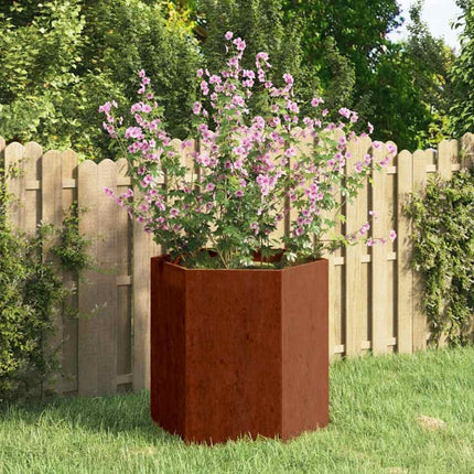 plantekasse 40x40x45 cm cortenstål rustfarvet