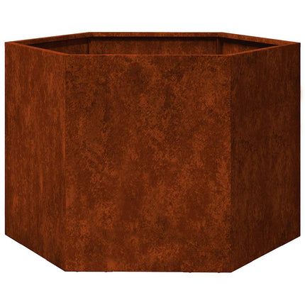 plantekasse 60x60x45 cm cortenstål rustfarvet