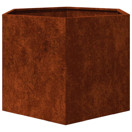plantekasse 60x60x45 cm cortenstål rustfarvet