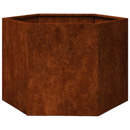 plantekasse 60x60x45 cm cortenstål rustfarvet