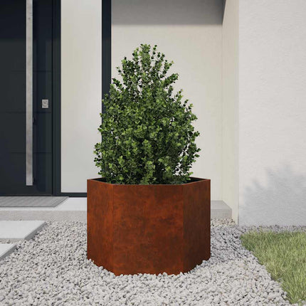 plantekasse 60x60x45 cm cortenstål rustfarvet
