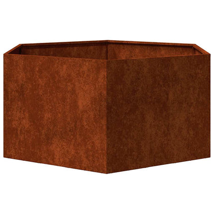 plantekasse 90x90x45 cm cortenstål rustfarvet