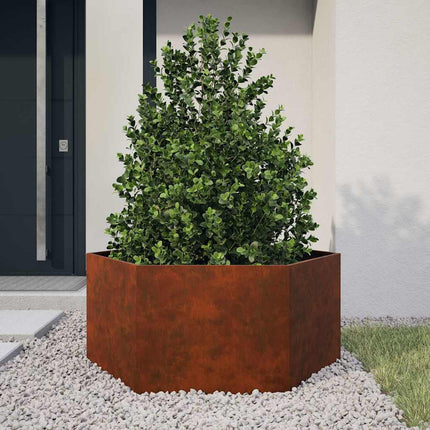 plantekasse 90x90x45 cm cortenstål rustfarvet