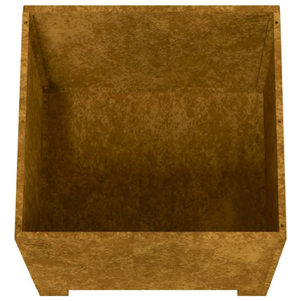 plantekasse med ben 30x30x30 cm cortenstål rustfarvet