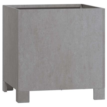 plantekasser med ben 2 stk. 30x30x30 cm cortenstål rustfarvet