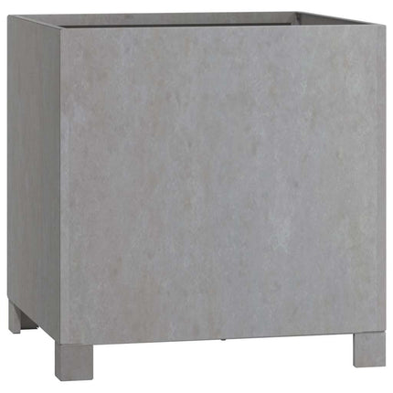 plantekasser med ben 2 stk. 40x40x40 cm cortenstål rustfarvet