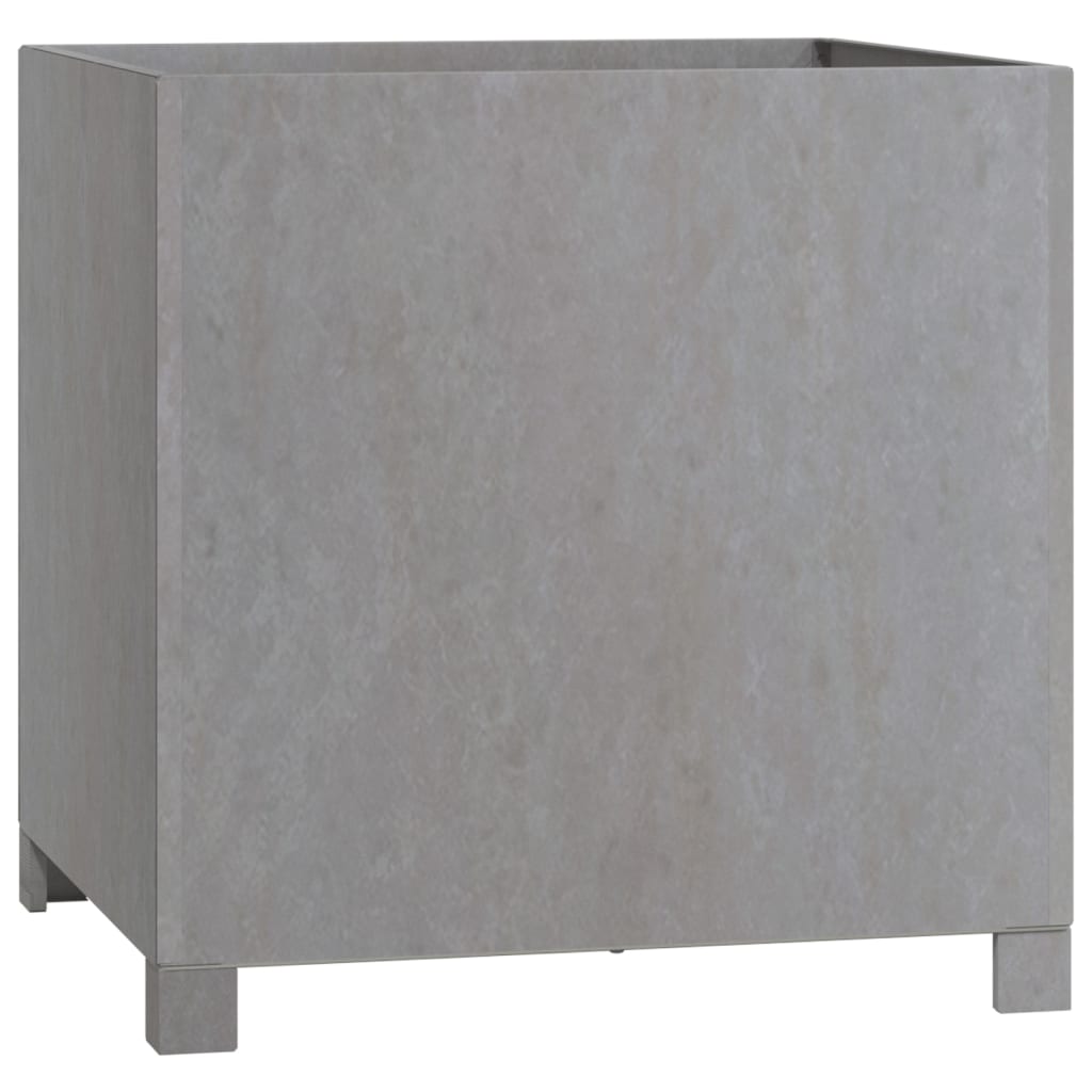 plantekasse med ben 50x50x50 cm cortenstål rustfarvet