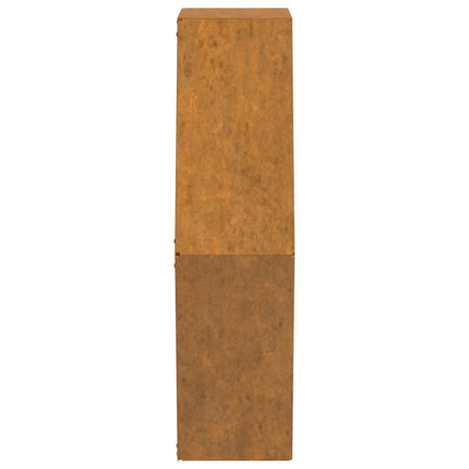 væghængte plantekasser 2 stk. 46x10x40 cm cortenstål rustfarvet