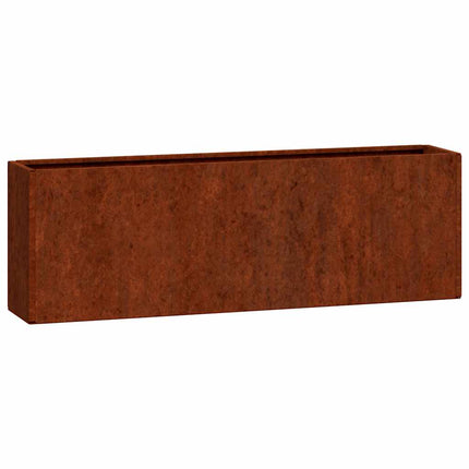 væghængte plantekasser 2 stk. 53x10x17 cm cortenstål rustfarvet