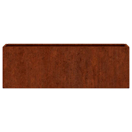 væghængte plantekasser 2 stk. 53x10x17 cm cortenstål rustfarvet