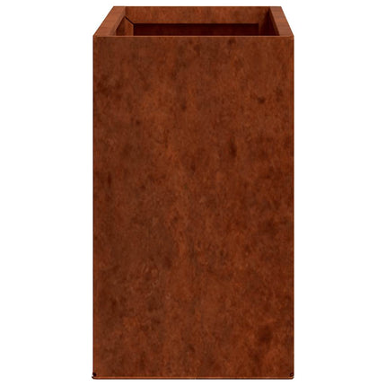 væghængte plantekasser 2 stk. 53x10x17 cm cortenstål rustfarvet