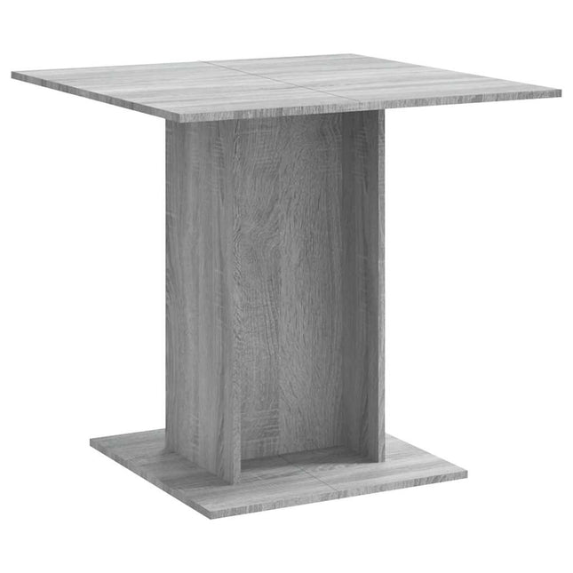 spisebord 80x80x75 cm konstrueret træ grå sonoma-eg