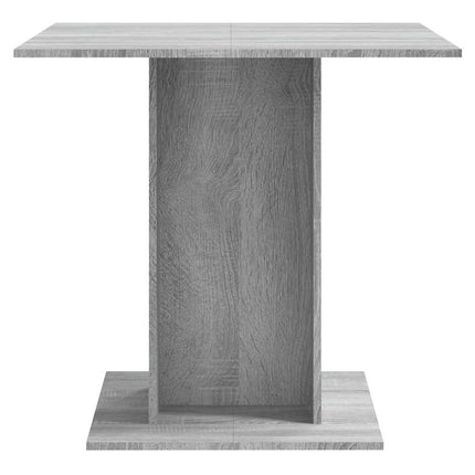 spisebord 80x80x75 cm konstrueret træ grå sonoma-eg