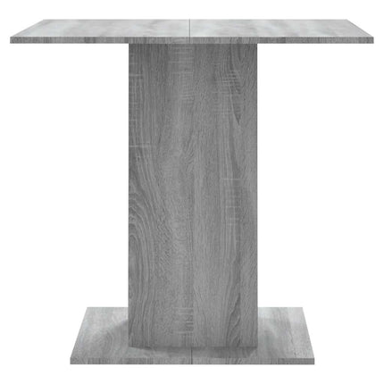 spisebord 80x80x75 cm konstrueret træ grå sonoma-eg