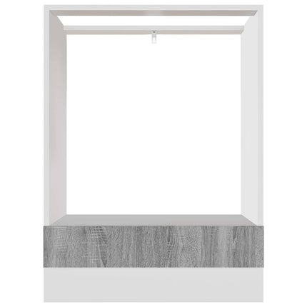 ovnskab "Riga" grå Sonoma 60x46x81,5 cm konstrueret træ