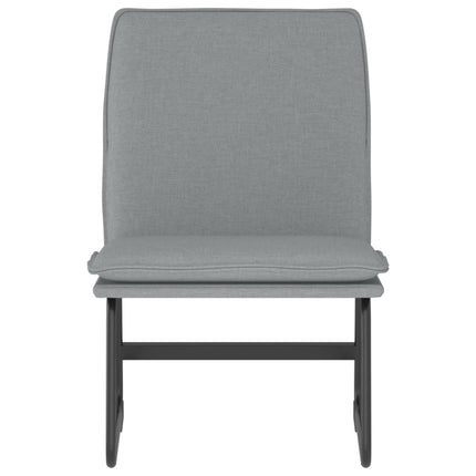 loungestol 52x75x76 cm stof lysegrå