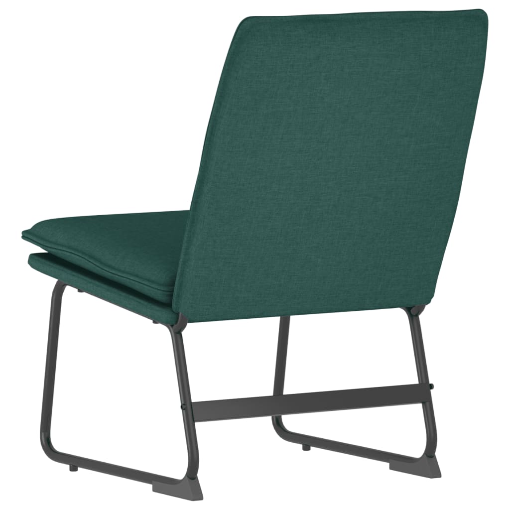 loungestol 52x75x76 cm stof mørkegrøn