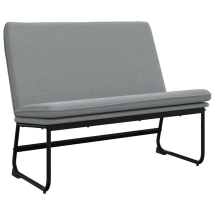 bænk 100x75x76 cm stof lysegrå