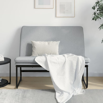 bænk 100x75x76 cm stof lysegrå