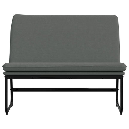 bænk 100x75x76 cm stof mørkegrå
