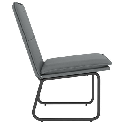 loungestol 54x75x76 cm kunstlæder grå