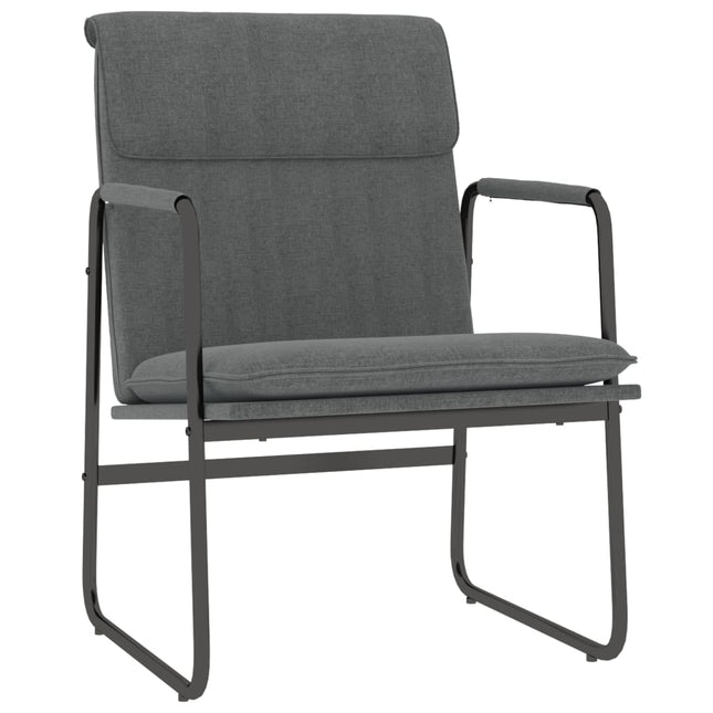 loungestol 55x64x80 cm stof mørkegrå