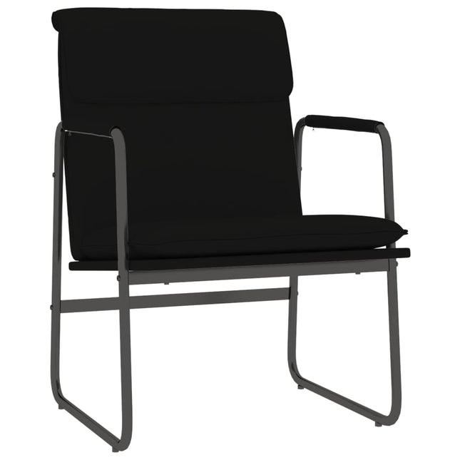 loungestol 55x64x80 cm kunstlæder sort
