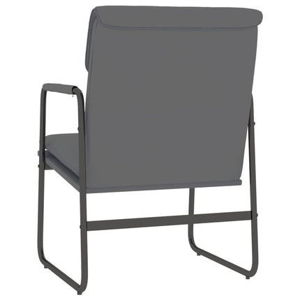 loungestol 55x64x80 cm kunstlæder grå