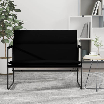 bænk 100x64x80 cm kunstlæder sort